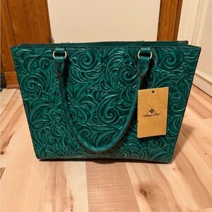 Patricia Nash Large Tooled Leather Tote NWT